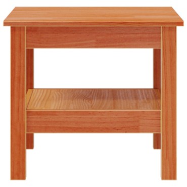 vidaXL Τραπεζάκι Σαλονιού Καφέ Κεριού 45x45x40cm Μασίφ Ξύλο Πεύκου 1 τεμ.