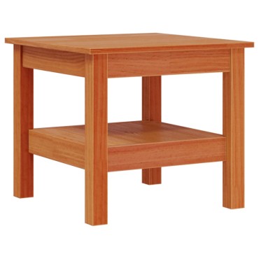 vidaXL Τραπεζάκι Σαλονιού Καφέ Κεριού 45x45x40cm Μασίφ Ξύλο Πεύκου 1 τεμ.