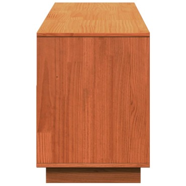 vidaXL Έπιπλο Τηλεόρασης Καφέ Κεριού 140x37x50cm Μασίφ Ξύλο Πεύκου