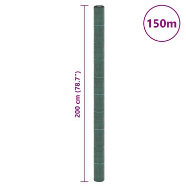 vidaXL Μεμβράνη Εδαφοκάλυψης Πράσινη 2x150 μ. από Πολυπροπυλένιο