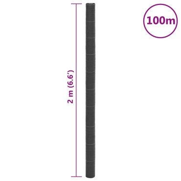 vidaXL Μεμβράνη Εδαφοκάλυψης Μαύρη 2x100 μ. από Πολυπροπυλένιο