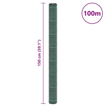 vidaXL Μεμβράνη Εδαφοκάλυψης Πράσινη 1,5x100 μ. από Πολυπροπυλένιο