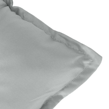 vidaXL Μαξιλάρια Καρέκλας με Πλάτη 4 τεμ. Αν. Γκρι 120x50x7cm Ύφασμα
