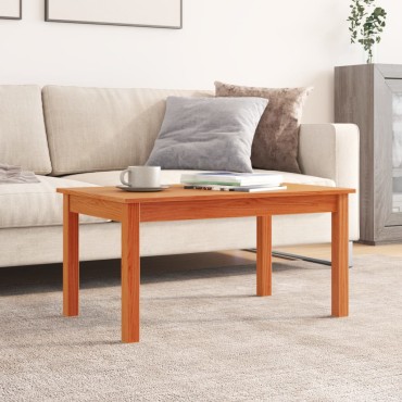 vidaXL Τραπεζάκι Σαλονιού Καφέ Κεριού 80x50x40cm Μασίφ Ξύλο Πεύκου 1 τεμ.