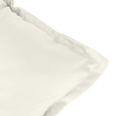 vidaXL Μαξιλάρια Πάγκου Κήπου Κρεμ Μελανζέ 100x50x7cm Ύφασμα