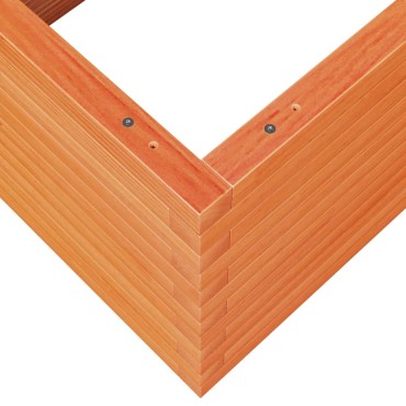 vidaXL Ζαρντινιέρα Καφέ Κεριού 110x60x45,5 εκ. από Μασίφ Ξύλο Πεύκου
