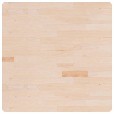 vidaXL Επιφάνεια Τραπεζιού Τετράγωνη 90x90x2,5cm Μασίφ Ξύλο Δρυς 1 τεμ.