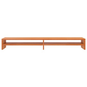 vidaXL Βάση Οθόνης Καφέ Κεριού 100x24x13cm από Μασίφ Ξύλο Πεύκου
