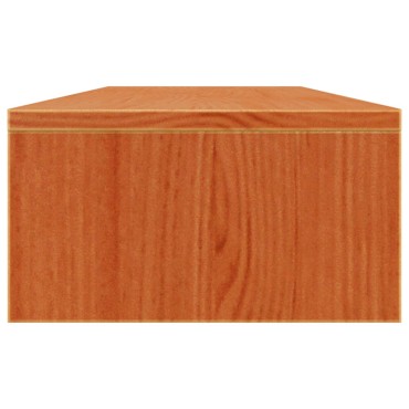 vidaXL Βάση Οθόνης Καφέ Κεριού 100x24x13cm από Μασίφ Ξύλο Πεύκου
