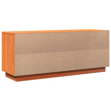 vidaXL Παπουτσοθήκη Καφέ Κεριού 110x34x45cm Μασίφ Ξύλο Πεύκου