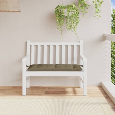 vidaXL Μαξιλάρι Πάγκου Κήπου Taupe Μελανζέ 100x50x7cm Ύφασμα