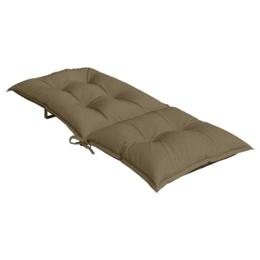 vidaXL Μαξιλάρια Καρέκλας Κήπου Πλάτη 4τεμ Taupe 120x50x7cm Ύφασμα
