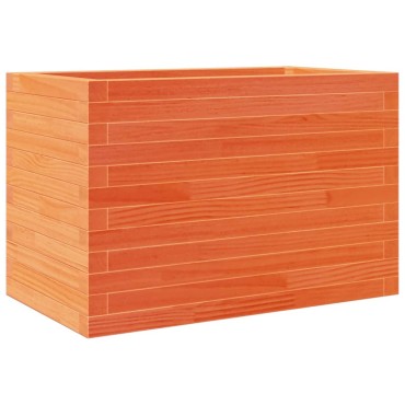 vidaXL Ζαρντινιέρα Καφέ Κεριού 70x40x45,5 εκ. από Μασίφ Ξύλο Πεύκου