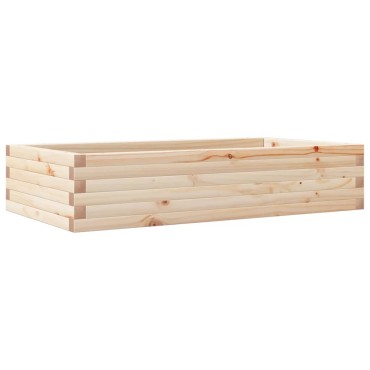 vidaXL Ζαρντινιέρα Κήπου 110x60x23 εκ από Μασίφ Ξύλο Πεύκου