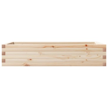 vidaXL Ζαρντινιέρα Κήπου 110x60x23 εκ από Μασίφ Ξύλο Πεύκου