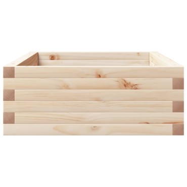 vidaXL Ζαρντινιέρα Κήπου 110x60x23 εκ από Μασίφ Ξύλο Πεύκου