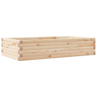 vidaXL Ζαρντινιέρα Κήπου 110x60x23 εκ από Μασίφ Ξύλο Πεύκου