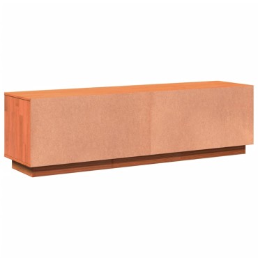 vidaXL Έπιπλο Τηλεόρασης Καφέ Μελί 140x35x40cm από Μασίφ Ξύλο Πεύκου