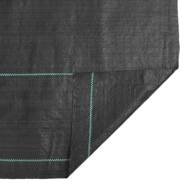 vidaXL Μεμβράνη Εδαφοκάλυψης Μαύρη 1,5x25 μ. από Πολυπροπυλένιο