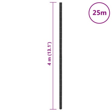 vidaXL Μεμβράνη Εδαφοκάλυψης Μαύρη 4x25 μ. από Πολυπροπυλένιο