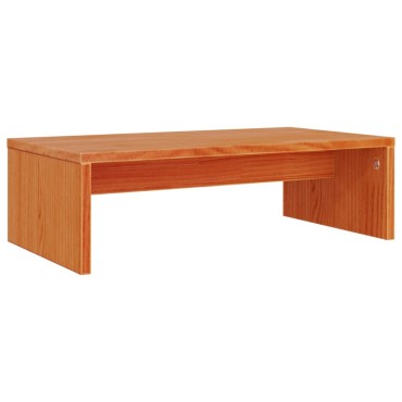 vidaXL Βάση Οθόνης Καφέ Κεριού 50x27x15cm από Μασίφ Ξύλο Πεύκου