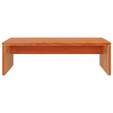 vidaXL Βάση Οθόνης Καφέ Κεριού 50x27x15cm από Μασίφ Ξύλο Πεύκου