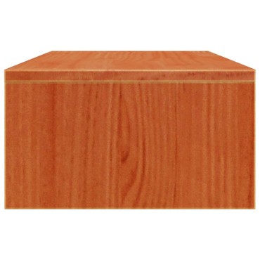 vidaXL Βάση Οθόνης Καφέ Κεριού 50x27x15cm από Μασίφ Ξύλο Πεύκου