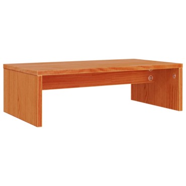vidaXL Βάση Οθόνης Καφέ Κεριού 50x27x15cm από Μασίφ Ξύλο Πεύκου
