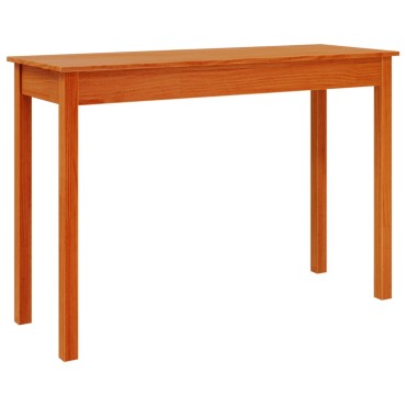 vidaXL Τραπέζι κονσόλα Καφέ Κεριού 110x40x75cm Μασίφ Ξύλο Πεύκου 1 τεμ.