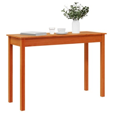 vidaXL Τραπέζι κονσόλα Καφέ Κεριού 110x40x75cm Μασίφ Ξύλο Πεύκου 1 τεμ.