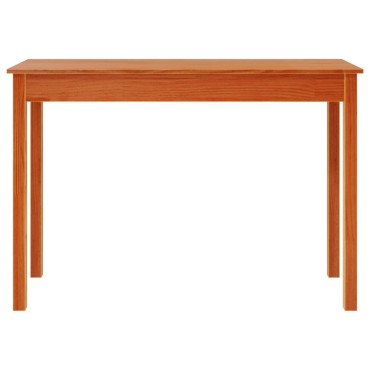 vidaXL Τραπέζι κονσόλα Καφέ Κεριού 110x40x75cm Μασίφ Ξύλο Πεύκου 1 τεμ.