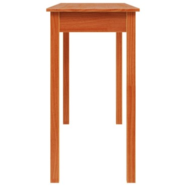 vidaXL Τραπέζι κονσόλα Καφέ Κεριού 110x40x75cm Μασίφ Ξύλο Πεύκου 1 τεμ.