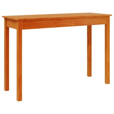 vidaXL Τραπέζι κονσόλα Καφέ Κεριού 110x40x75cm Μασίφ Ξύλο Πεύκου 1 τεμ.