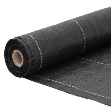 vidaXL Μεμβράνη Εδαφοκάλυψης Μαύρη 1,5x150 μ. από Πολυπροπυλένιο