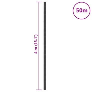 vidaXL Μεμβράνη Εδαφοκάλυψης Μαύρη 4x50 μ. από Πολυπροπυλένιο