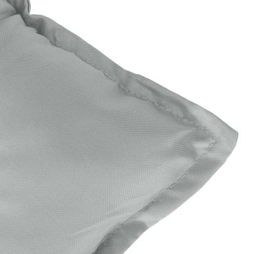 vidaXL Μαξιλάρια Καρέκλας με Πλάτη 6 τεμ. Αν. Γκρι 100x50x7cm Ύφασμα