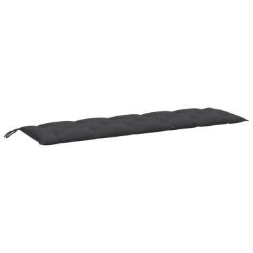 vidaXL Μαξιλάρι Πάγκου Κήπου Ανθρακί Μελανζέ 180x50x7cm Ύφασμα