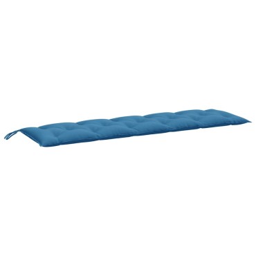 vidaXL Μαξιλάρι Πάγκου Κήπου Μπλε Μελανζέ 180x50x7cm Ύφασμα