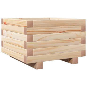 vidaXL Ζαρντινιέρα Κήπου 40x40x26,5 εκ από Μασίφ Ξύλο Πεύκου