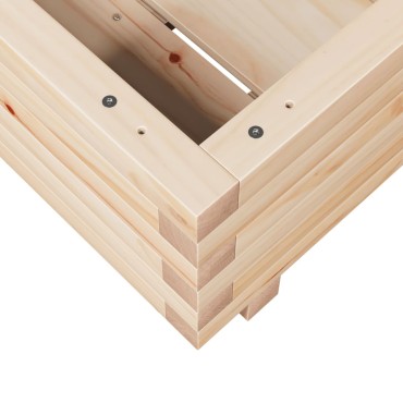 vidaXL Ζαρντινιέρα Κήπου 40x40x26,5 εκ από Μασίφ Ξύλο Πεύκου