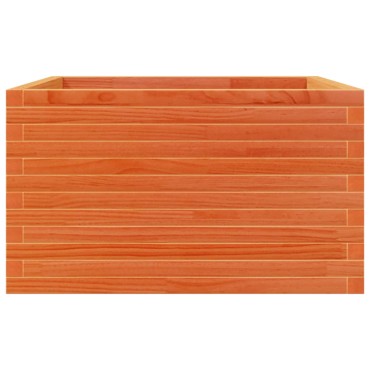 vidaXL Ζαρντινιέρα Καφέ Κεριού 80x80x45,5 εκ. από Μασίφ Ξύλο Πεύκου
