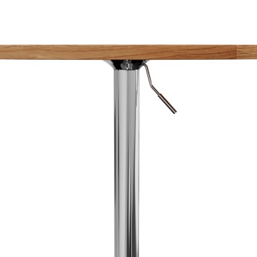 vidaXL Τραπέζι Μπαρ Αν. Καφέ 60x89,5cm από Μασίφ Ξύλο Δρυός 1 τεμ.