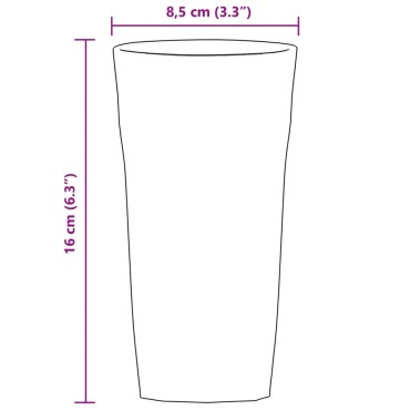 vidaXL Ποτήρια Μπίρας 6 Τεμ. 475 ml