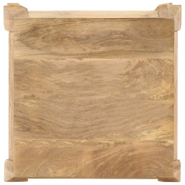 vidaXL Τραπεζάκι Βοηθητικό 45x45x40cm από Μασίφ Ξύλο Μάνγκο 1 τεμ.