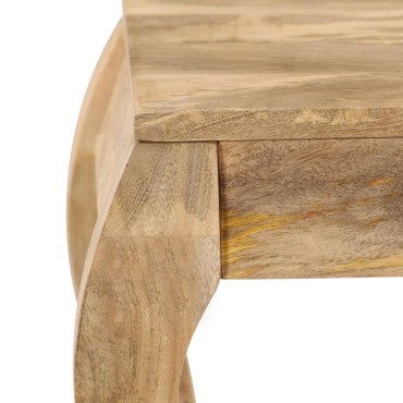 vidaXL Τραπεζάκι Βοηθητικό 45x45x40cm από Μασίφ Ξύλο Μάνγκο 1 τεμ.