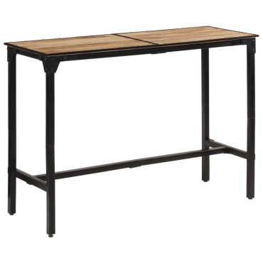 vidaXL Τραπέζι Μπαρ 150x55x107cm από Ακατέργαστο Μασίφ Ξύλο Μάνγκο