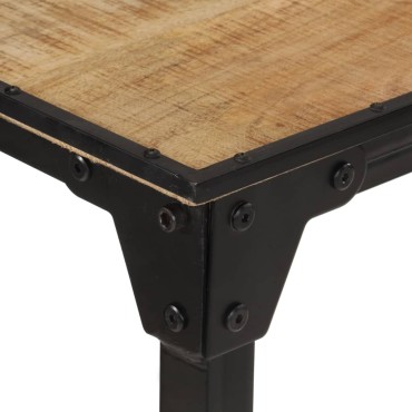 vidaXL Τραπέζι Μπαρ 150x55x107cm από Ακατέργαστο Μασίφ Ξύλο Μάνγκο