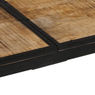 vidaXL Τραπέζι Μπαρ 150x55x107cm από Ακατέργαστο Μασίφ Ξύλο Μάνγκο