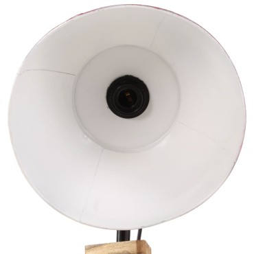 vidaXL Φωτιστικό Δαπέδου 25 W Αντικέ Κόκκινο 45x45x120 εκ. Ε27