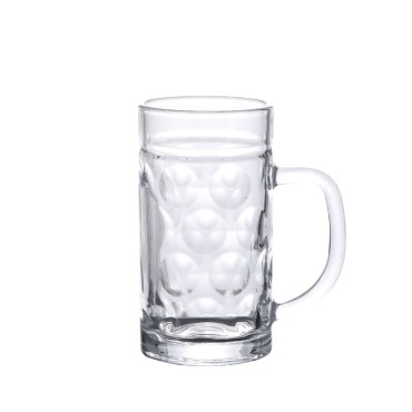 vidaXL Κούπα Μπίρας με Λαβή Γυάλινη 6 Τεμ. 500 ml